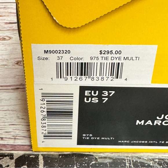 Marc Jacobs Women’s The Jogger Tie Dye Multicolor Sneakers - Size 7 - Picture 9 of 9